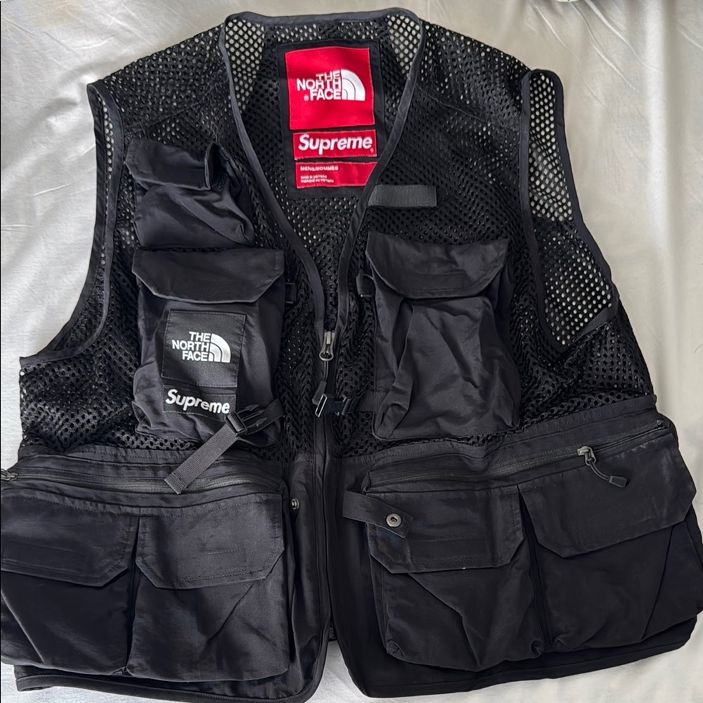 Supreme Black Mesh Utility Vest